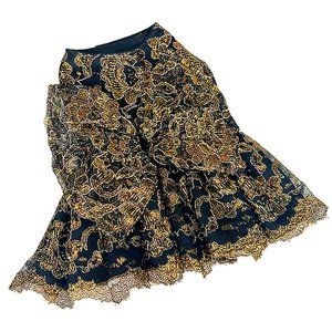 Gold Lace Party Dress